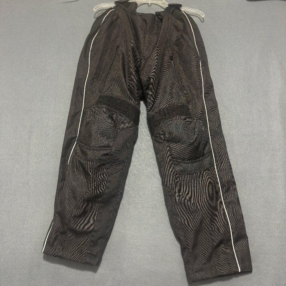 Tourmaster Overpants Mens Short Medium (30x28) Black Knee Pad side closure